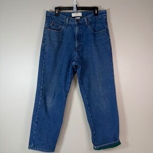 L.L.BEAN Mens 33x29 Double L Relaxed Fit Fleece Lined Jeans Winter Utility Work